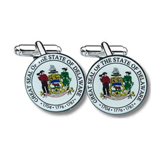 Cufflinks - State Seal Delaware - USA