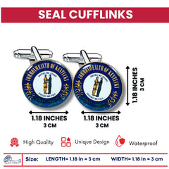 Cufflinks - State Seal Kentucky - USA