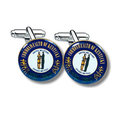 Cufflinks - State Seal Kentucky - USA
