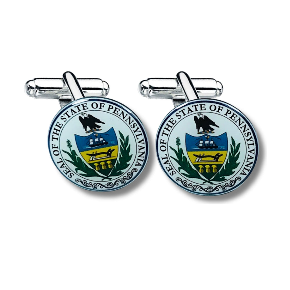 Cufflinks - State Seal Pennsylvania - USA