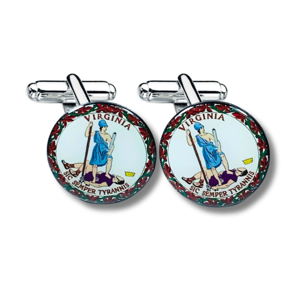 Cufflinks - State Seal Virginia - USA
