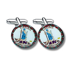 Cufflinks - State Seal Virginia - USA