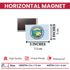 Horizontal Magnet - State Seal Alaska - USA