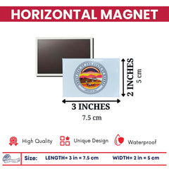 Horizontal Magnet - State Seal Kansas - USA