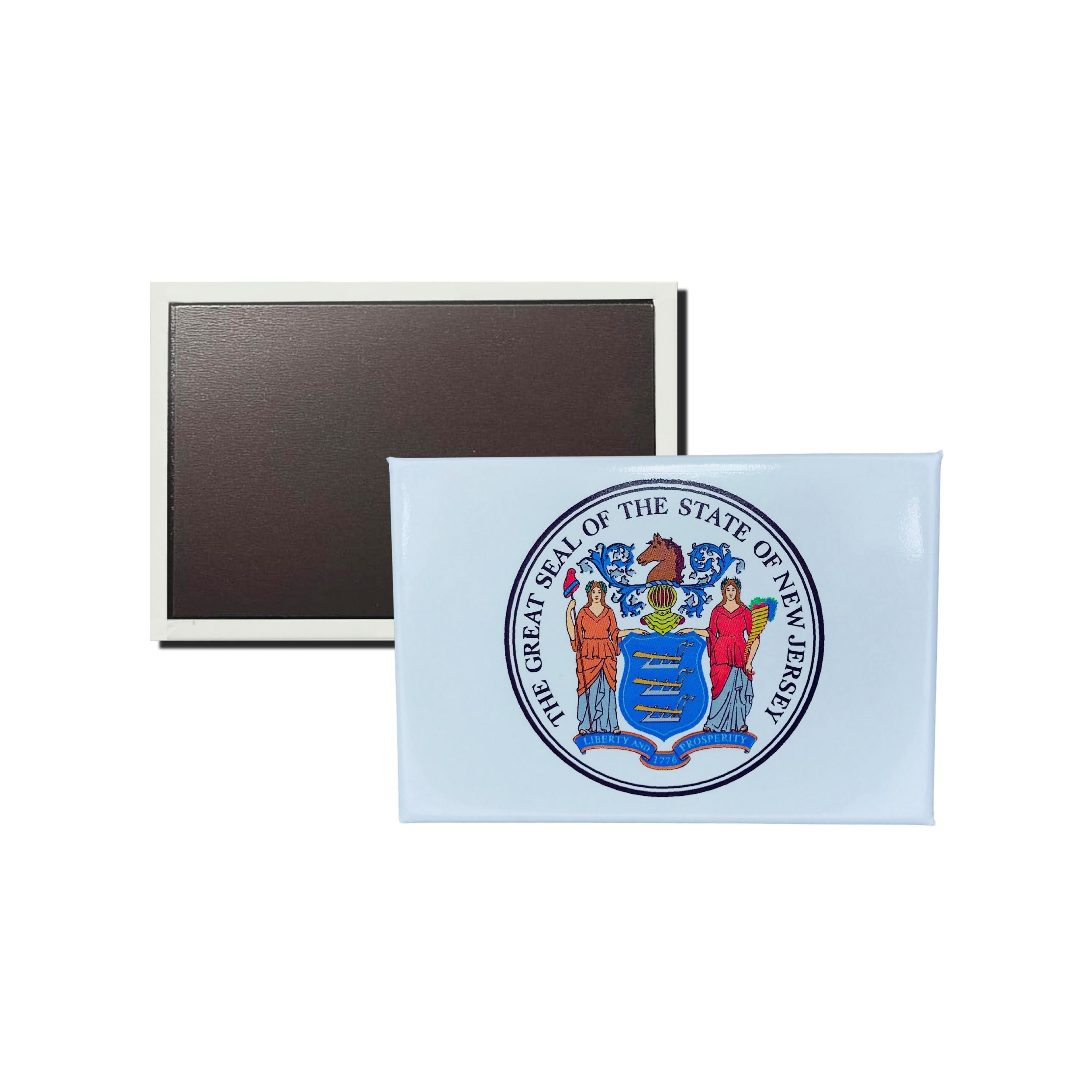 Horizontal Magnet - State Seal New Jersey - USA
