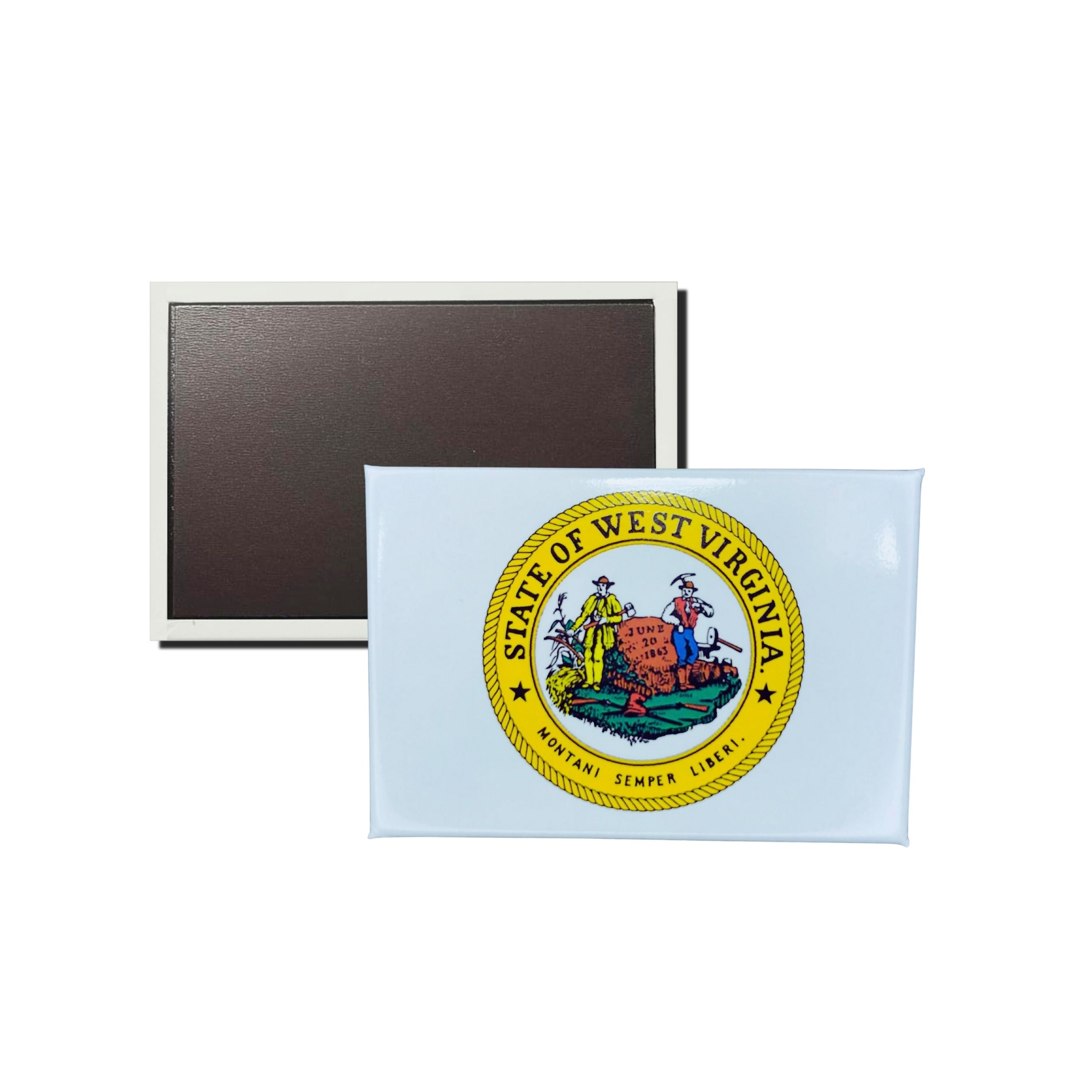 Horizontal Magnet - State Seal West Virginia - USA