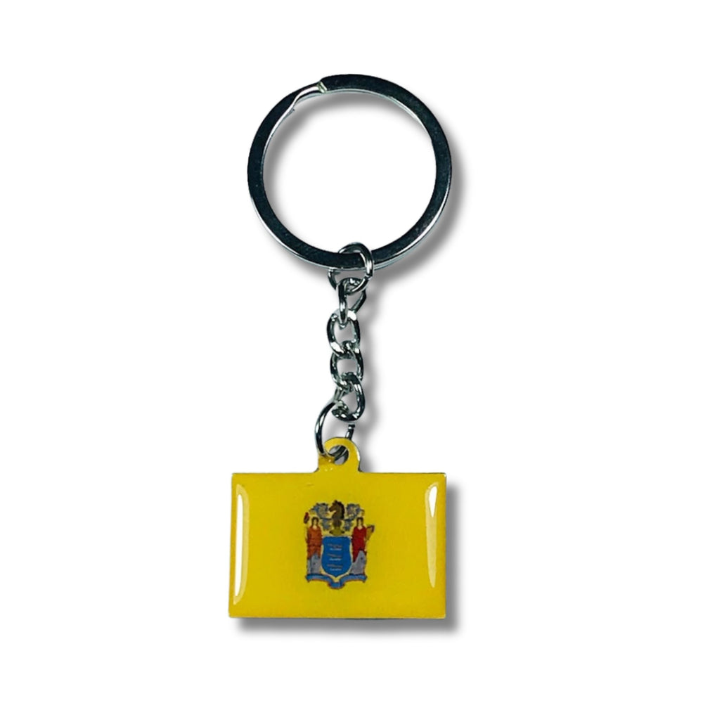 Metal Keychain - State Flag New Jersey - USA