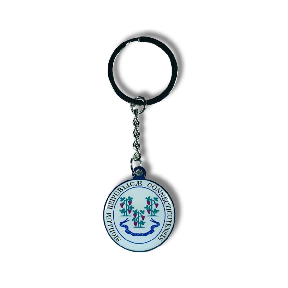 Metal Keychain - State Seal Connecticut - USA