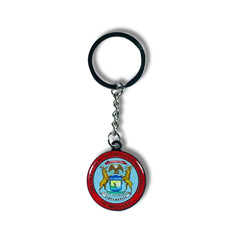 Metal Keychain - State Seal Michigan - USA