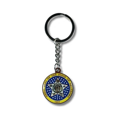 Metal Keychain - State Seal Oklahoma - USA