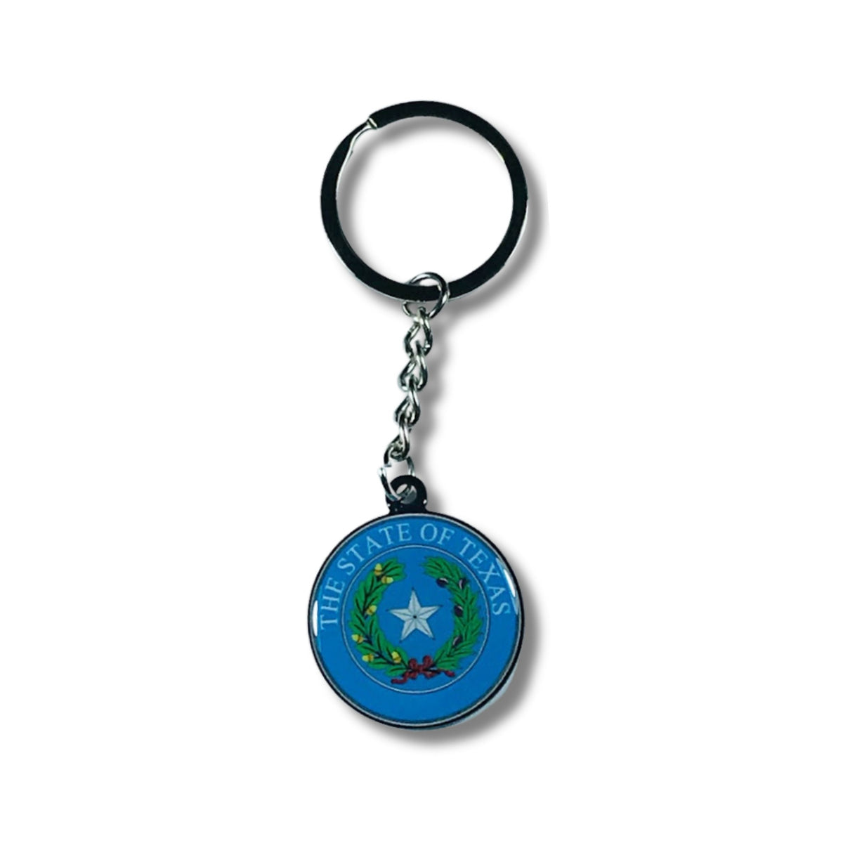 Metal Keychain - State Seal Texas - USA