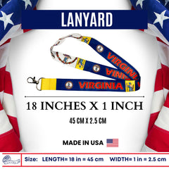 Lanyard - State Flag Virginia - USA - L100