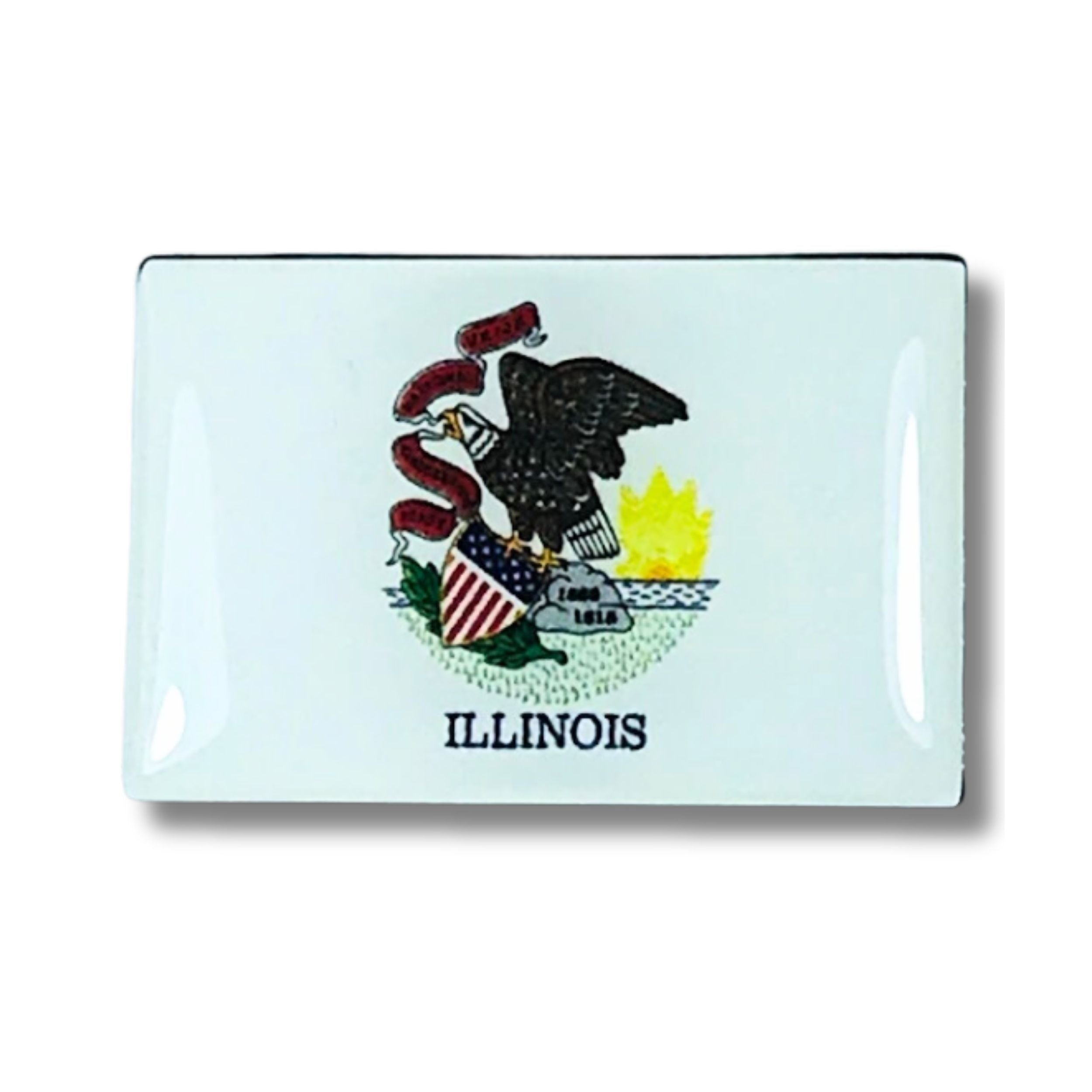 Pin - State Flag Illinois - USA