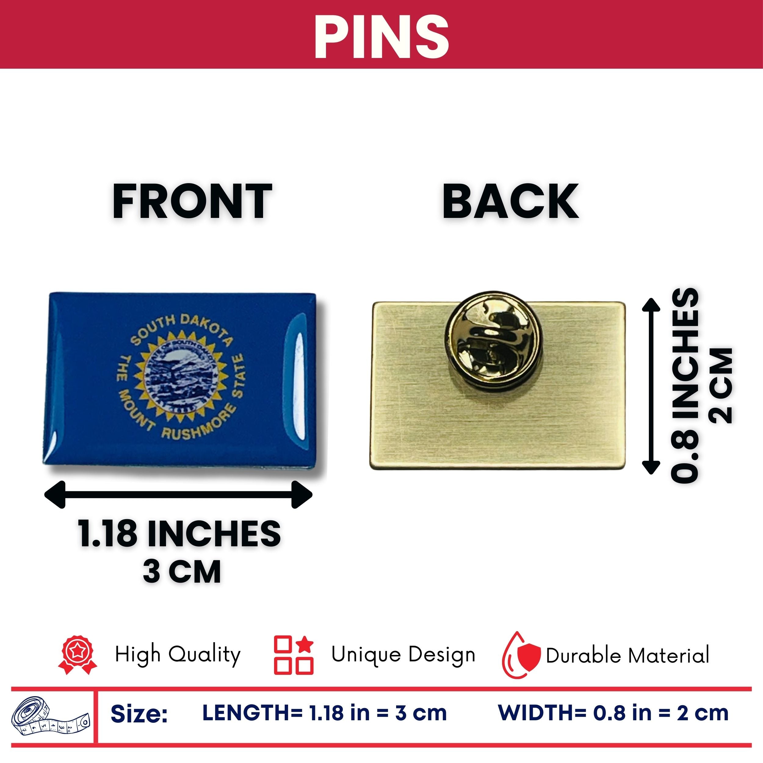 Pin - State Flag South Dakota - USA