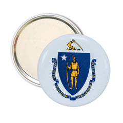 Purse Mirror - State Flag Massachusetts - USA