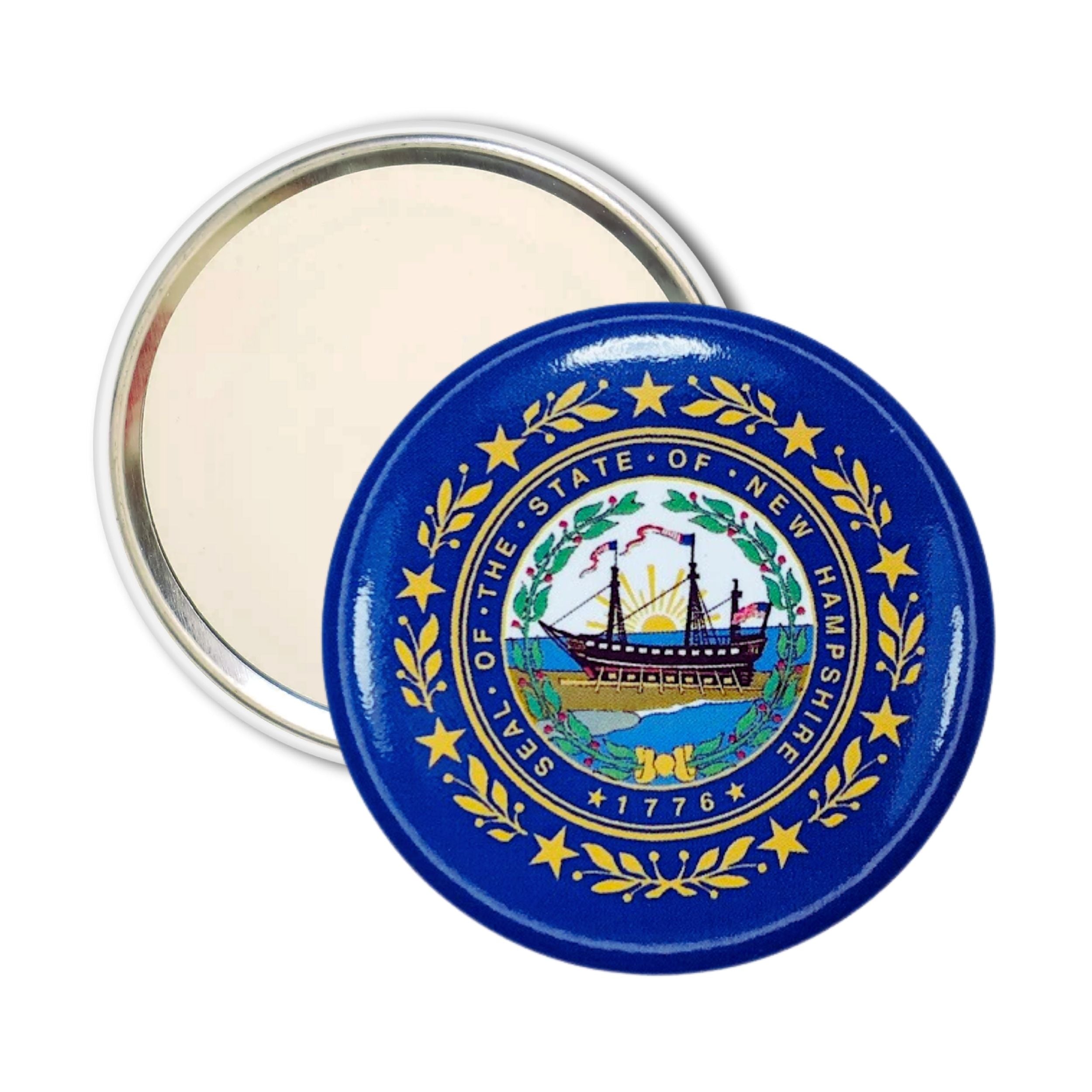 Purse Mirror - State Flag New Hampshire - USA