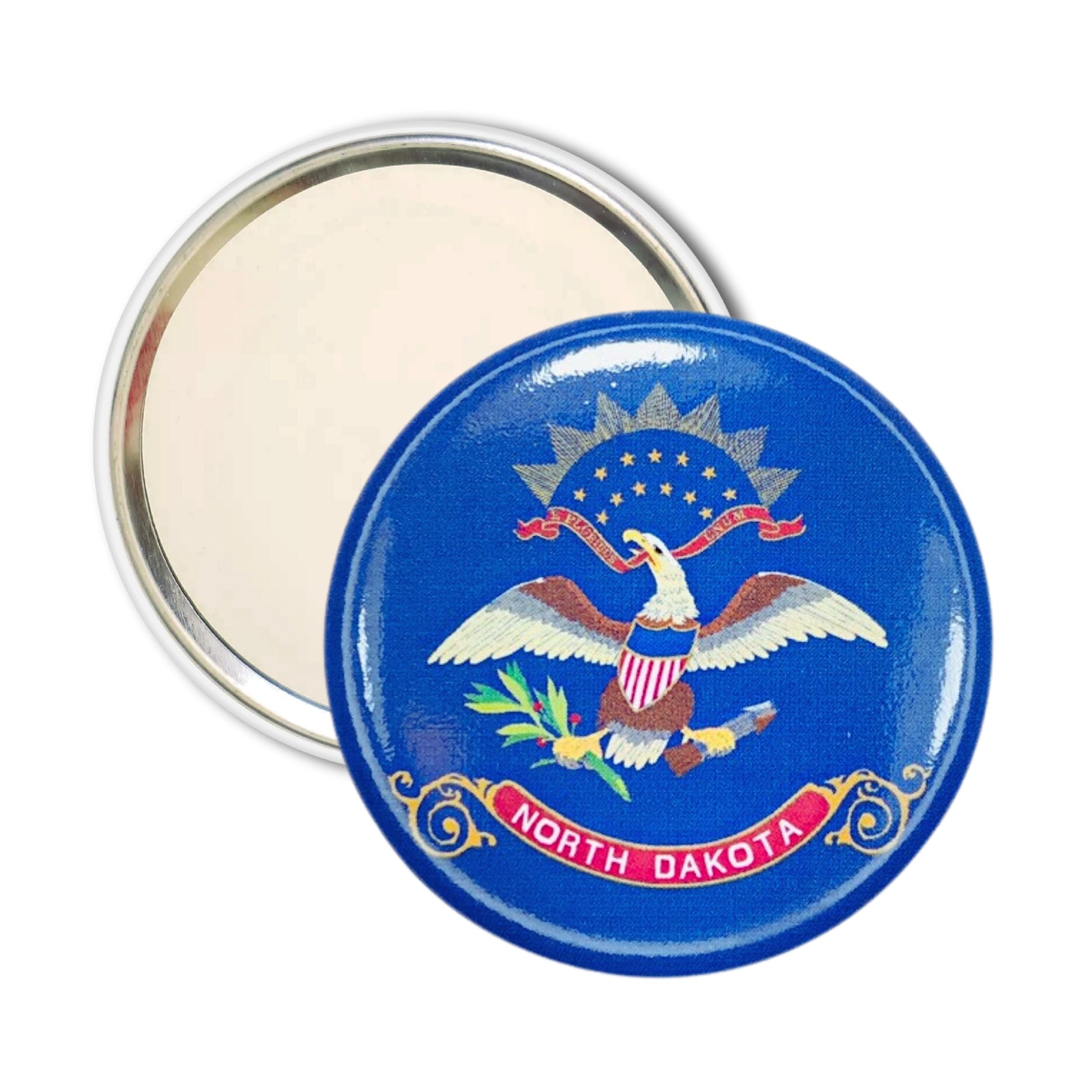 Purse Mirror - State Flag North Dakota - USA