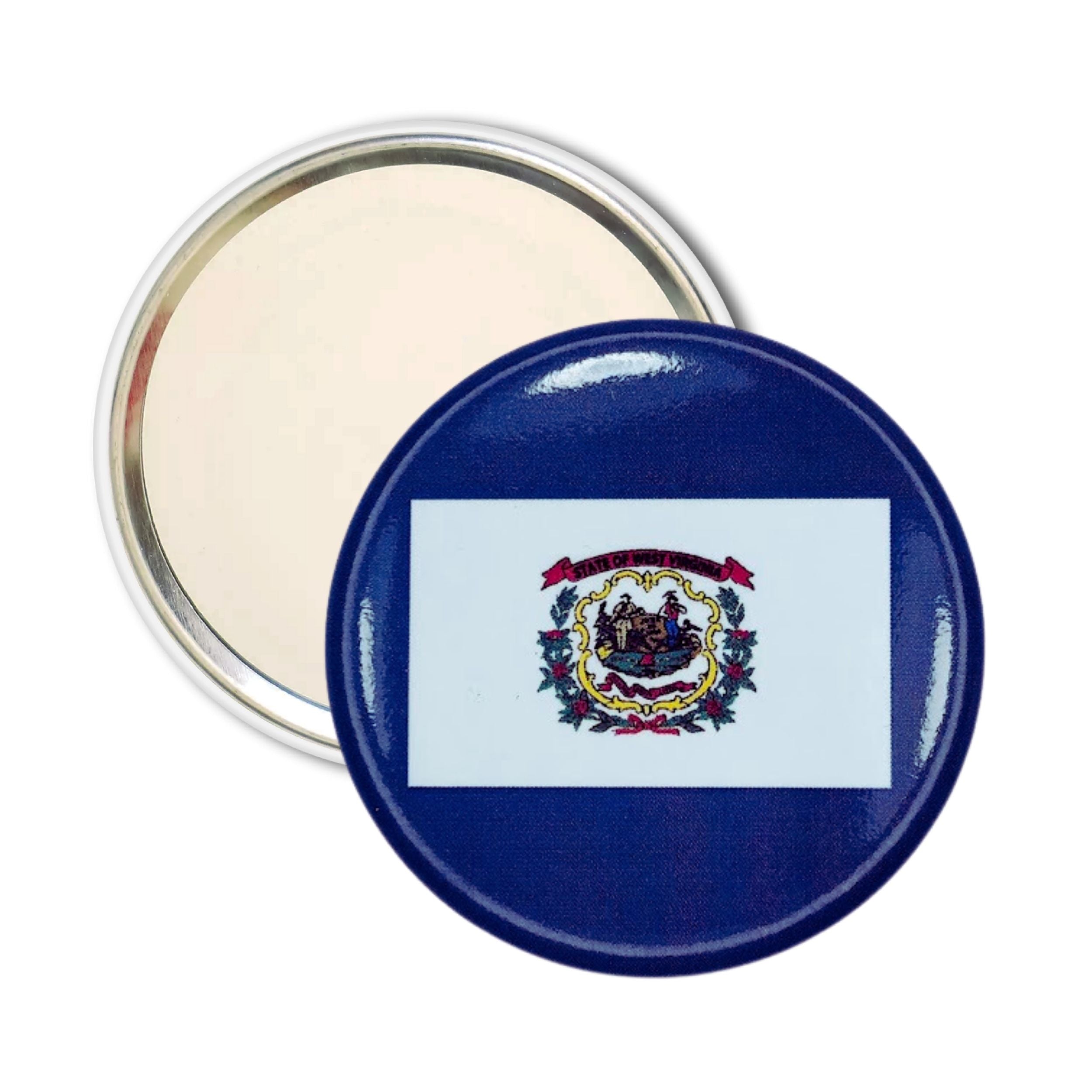 Purse Mirror - State Flag West Virginia - USA