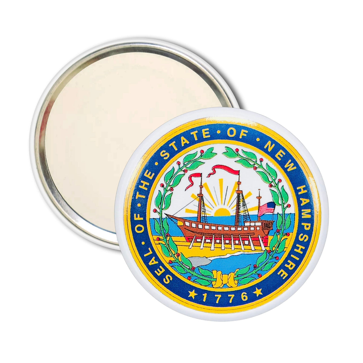 Purse Mirror - State Seal New Hampshire - USA