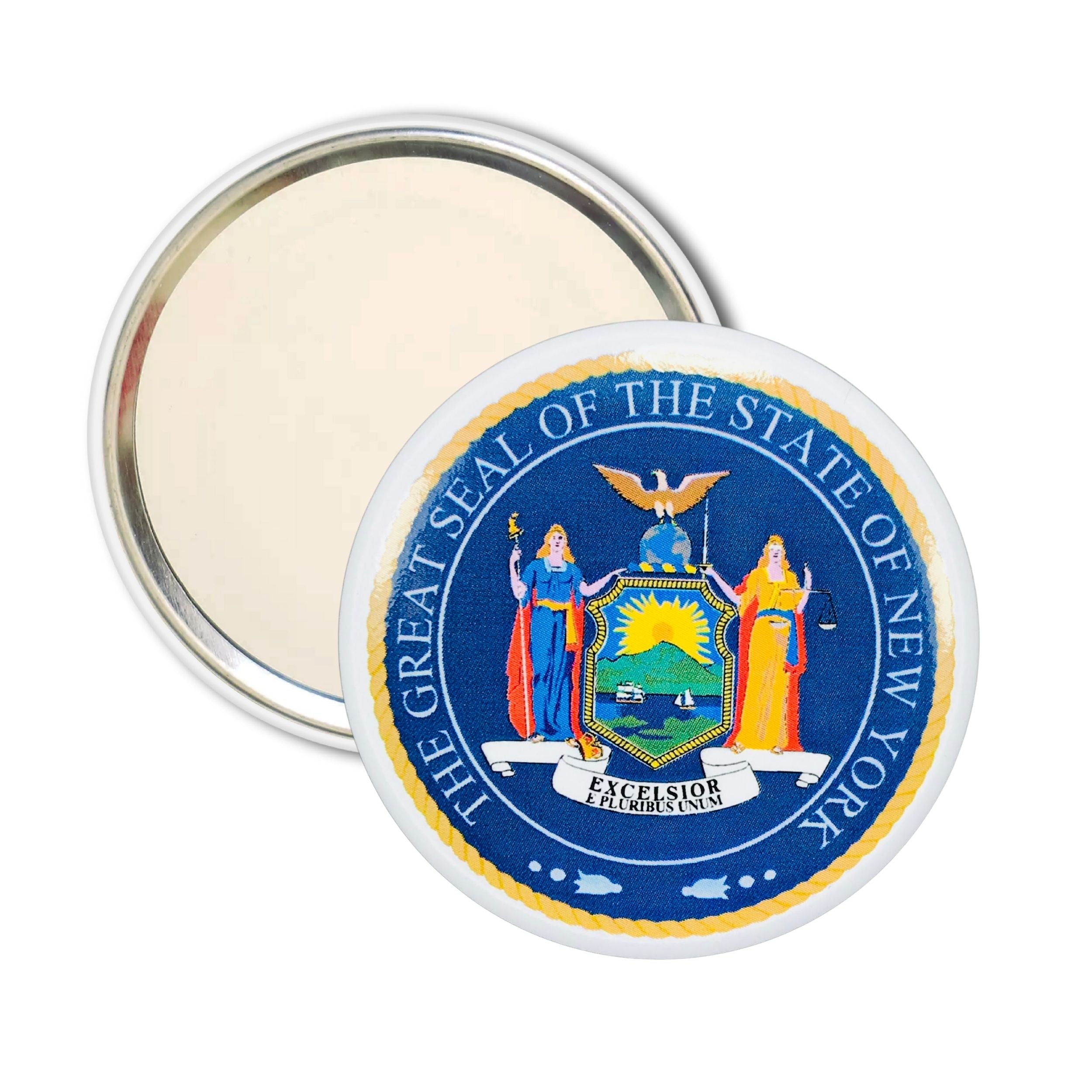 Purse Mirror - State Seal New York - USA