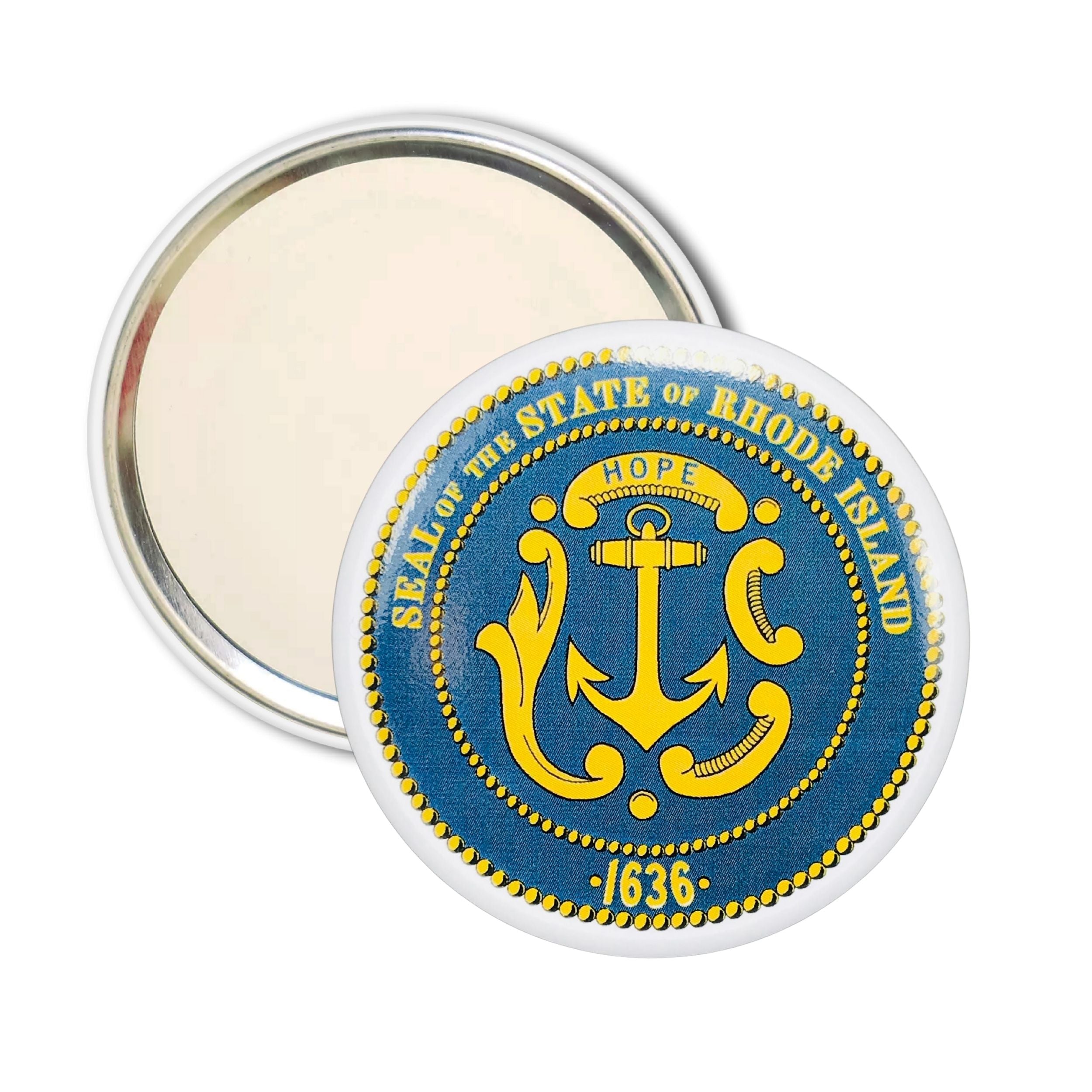 Purse Mirror - State Seal Rhode Island - USA