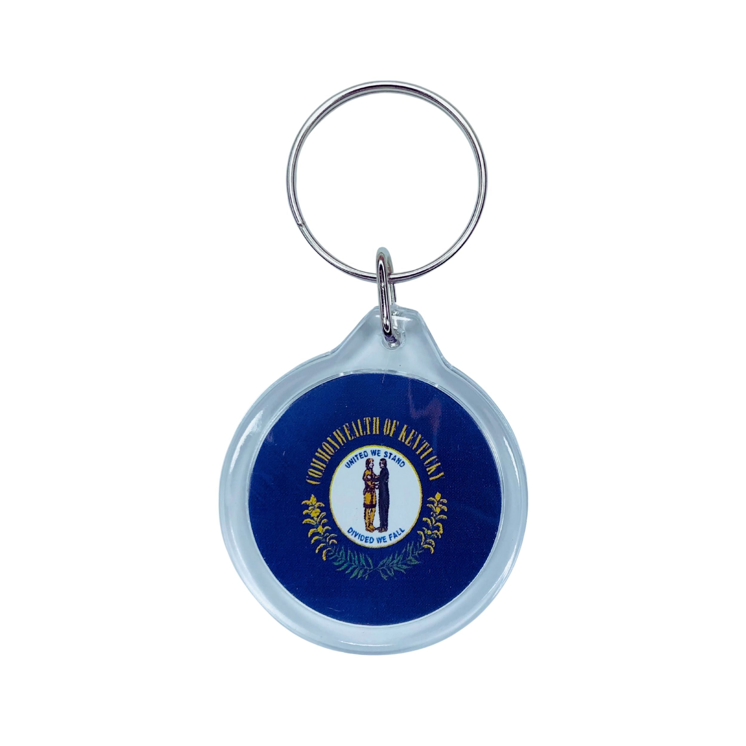Round Acrylic Keychain - State Flag Kentucky - USA