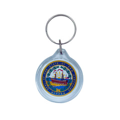 Round Acrylic Keychain - State Seal New Hampshire - USA