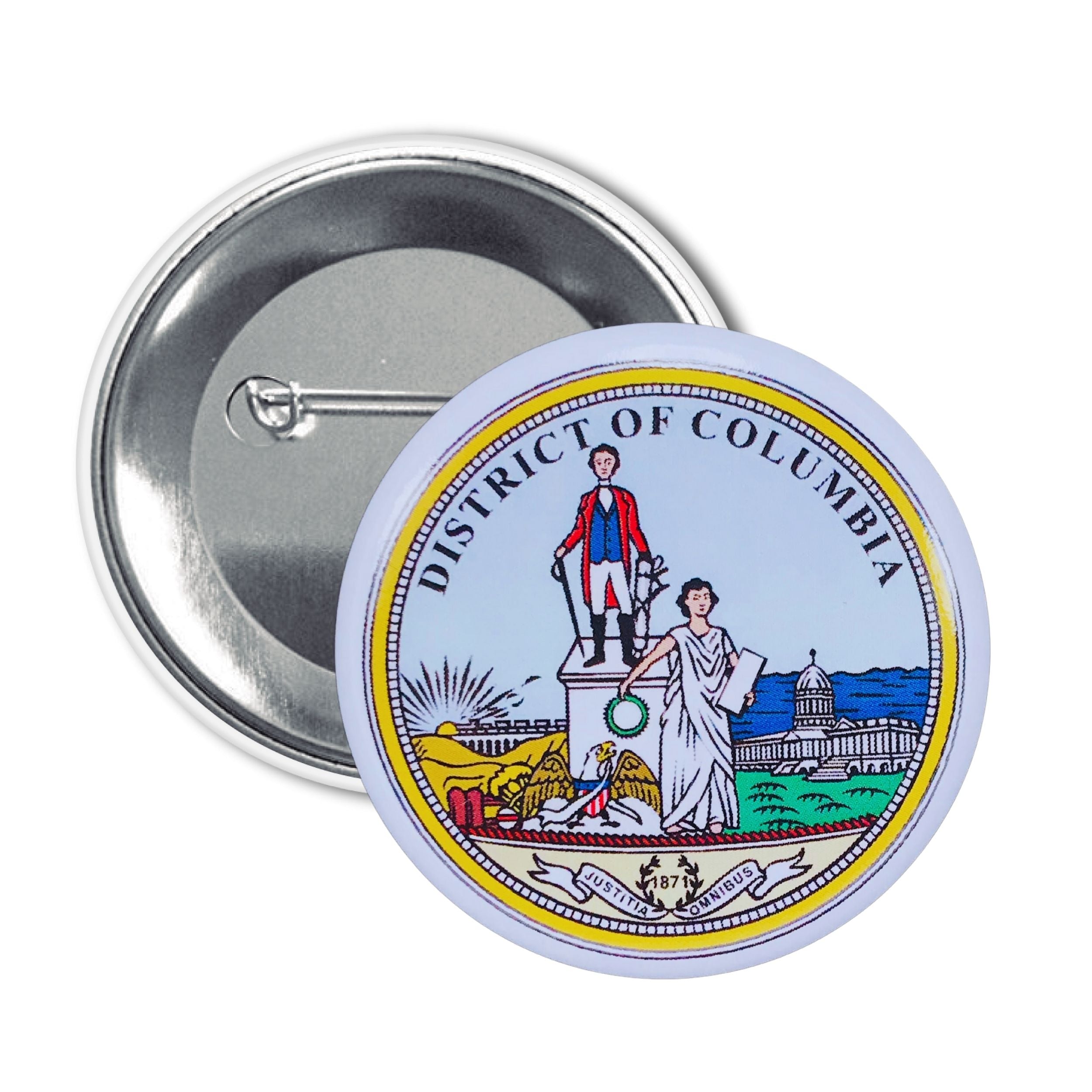 Round Button - Seal District of Columbia - USA