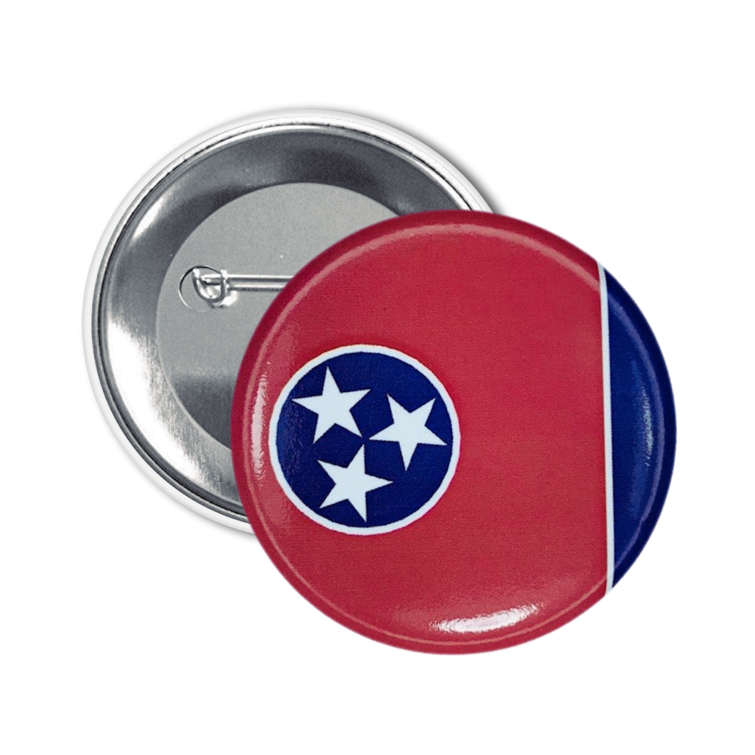 Round Button - State Flag Tennessee - USA