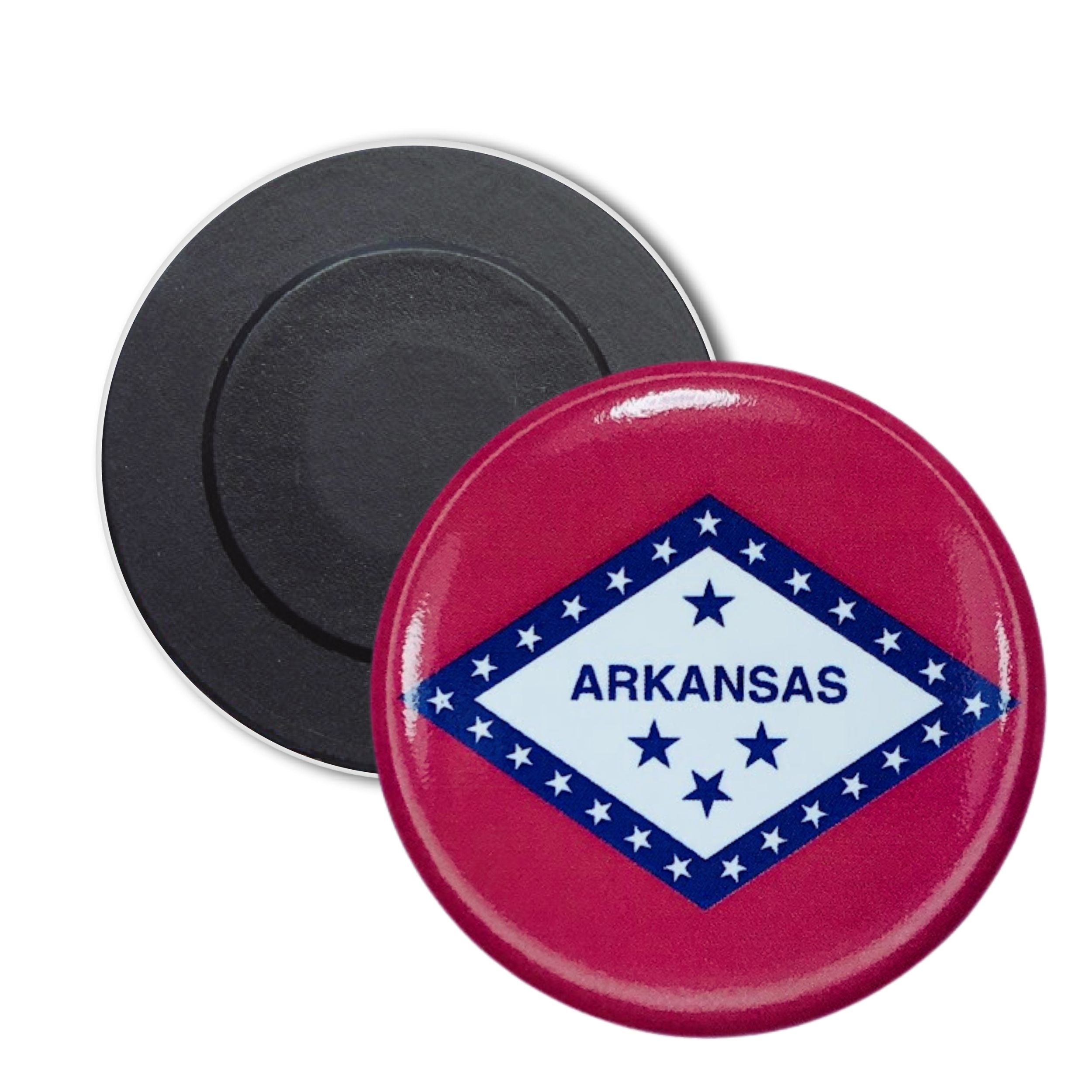 Round Magnet - State Flag Arkansas - USA