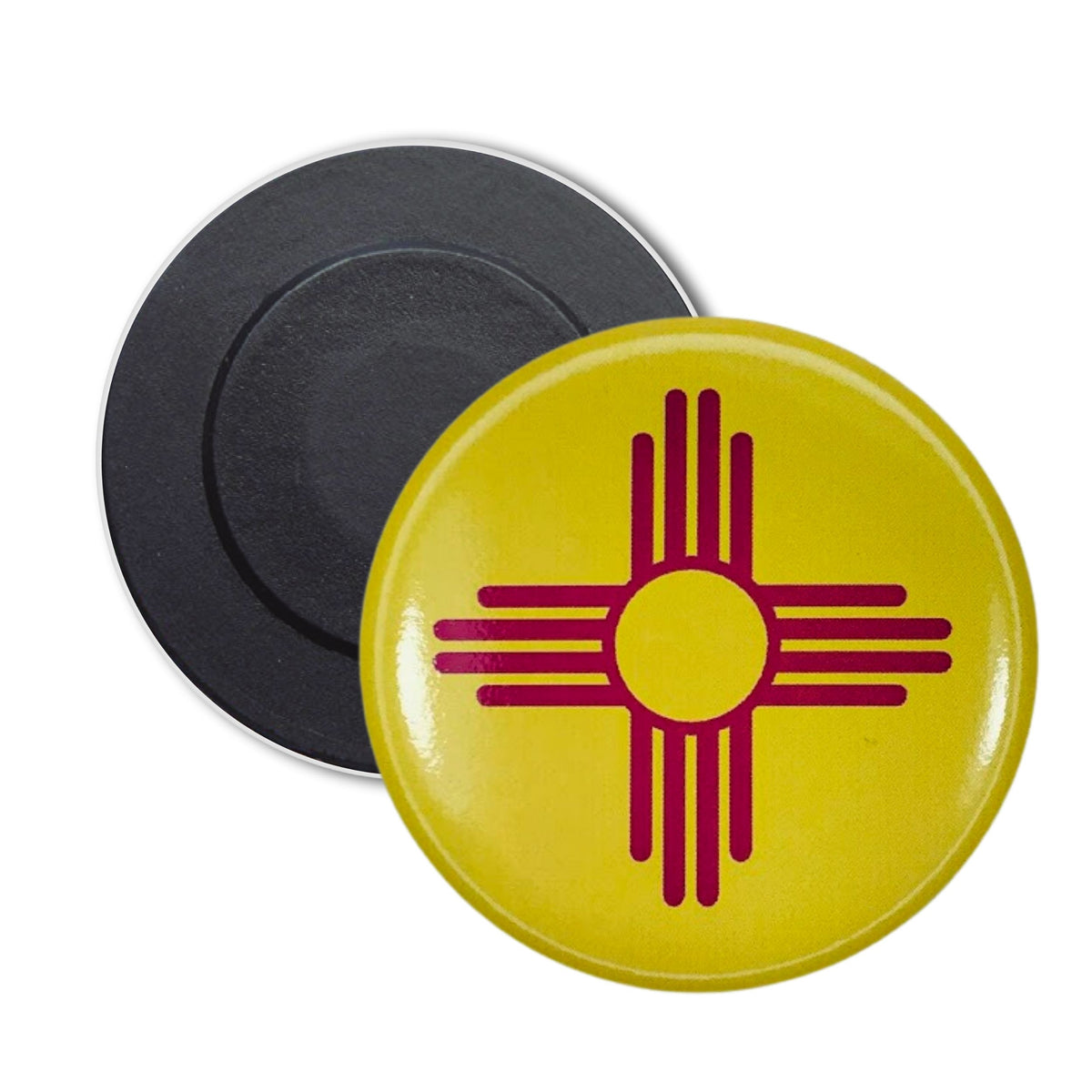 Round Magnet - State Flag New Mexico - USA