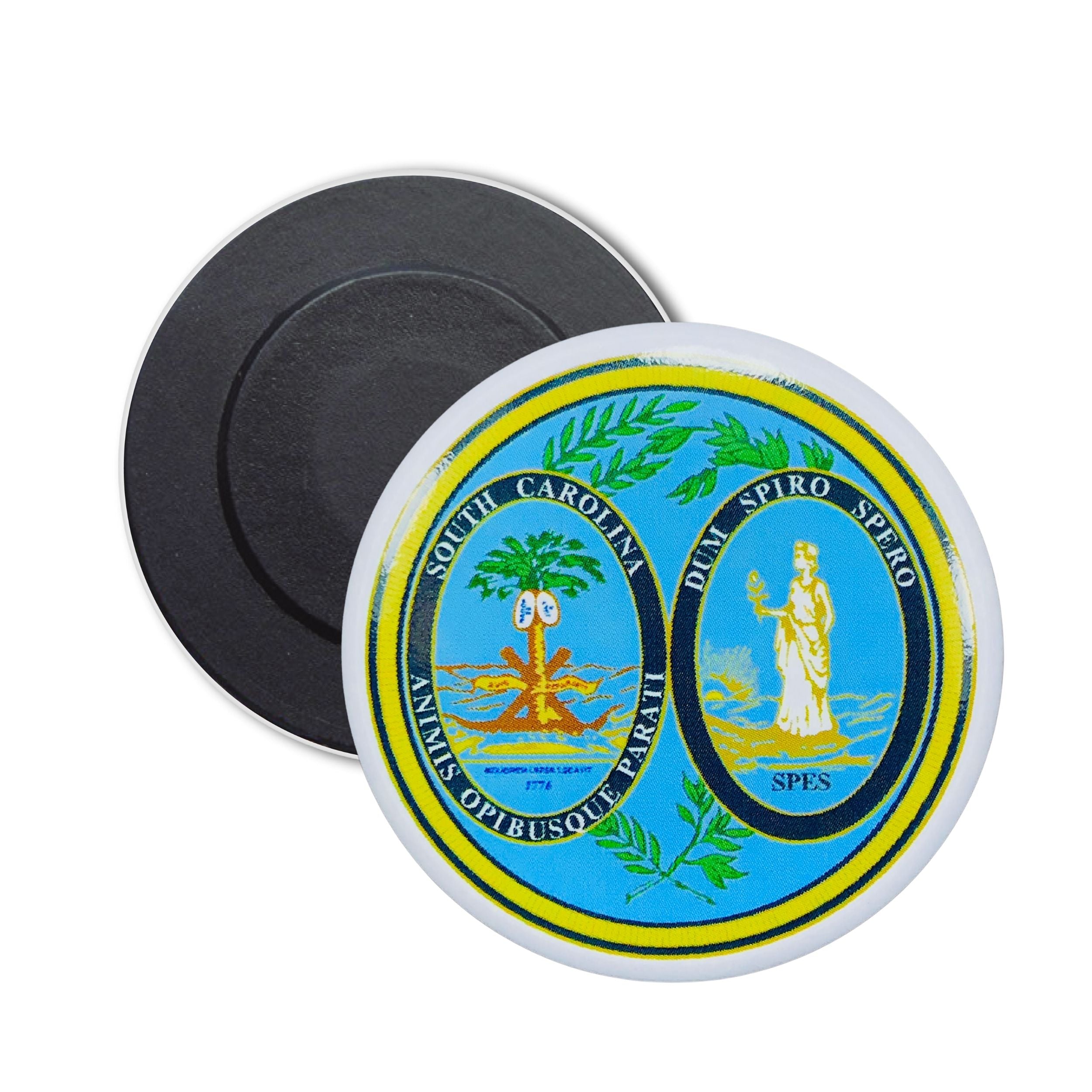 Round Magnet - State Seal South Carolina - USA