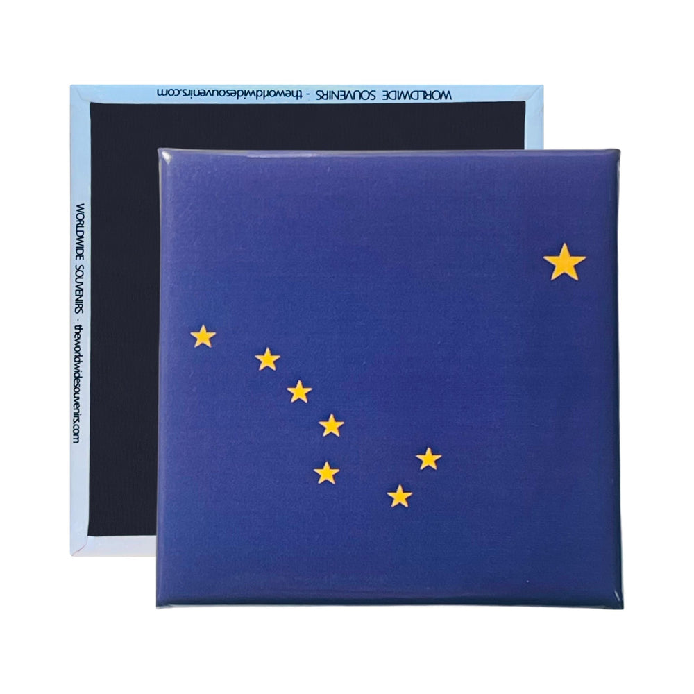 Square Magnet - State Flag ALASKA - USA