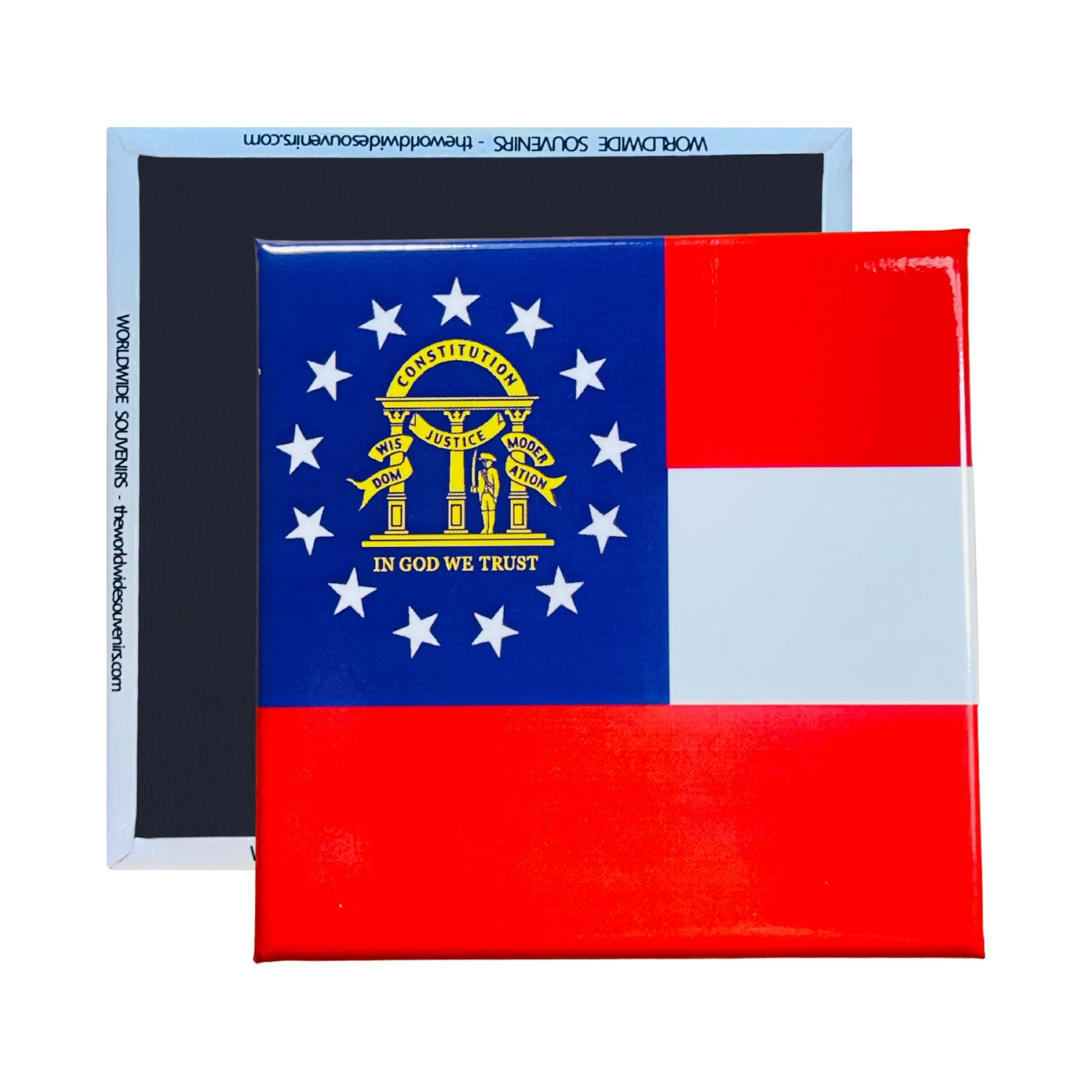 Square Magnet - State Flag GEORGIA - USA