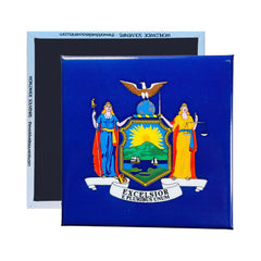 Square Magnet - State Flag NEW YORK - USA