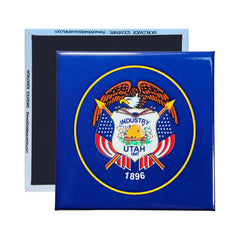 Square Magnet - State Flag UTAH - USA