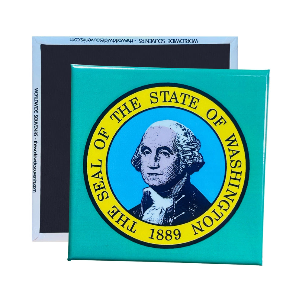 Square Magnet - State Flag WASHINGTON - USA