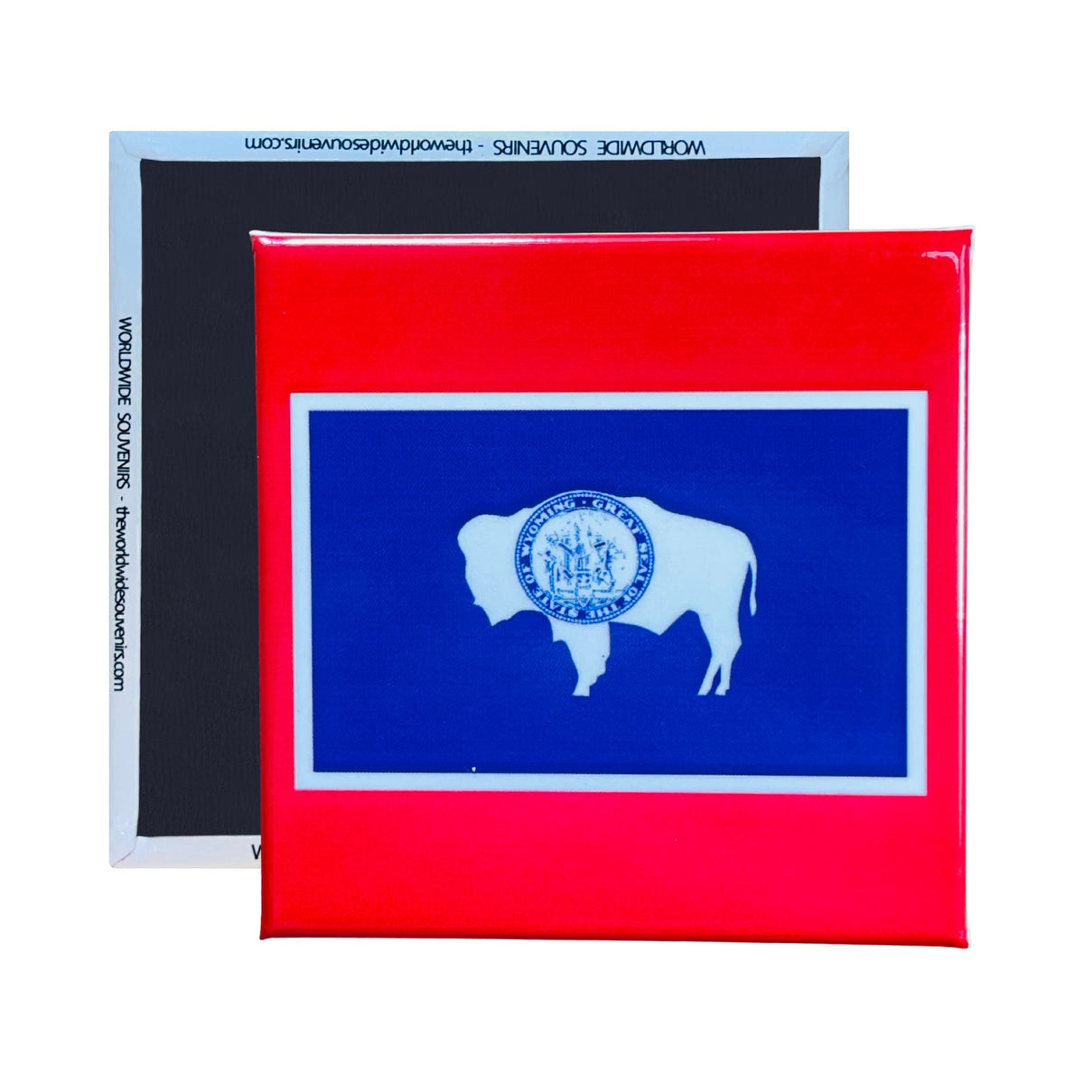 Square Magnet - State Flag WYOMING - USA