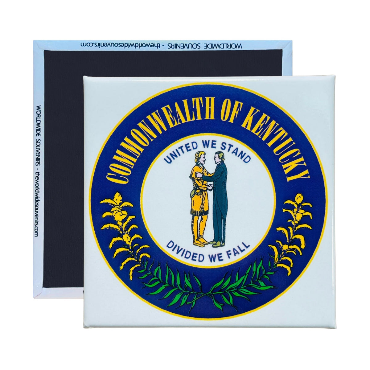 Square Magnet - State Seal KENTUCKY - USA