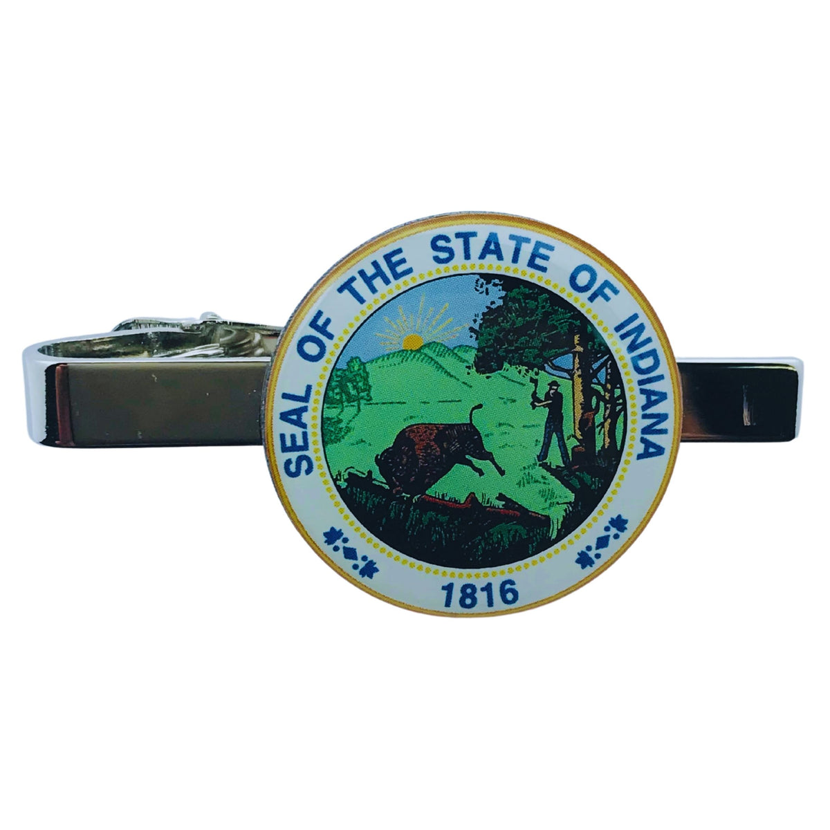 Tie Clip - State Seal Indiana - USA