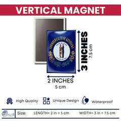 Vertical Magnet - State Flag Kentucky - USA