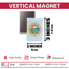 Vertical Magnet - State Seal Minnesota - USA