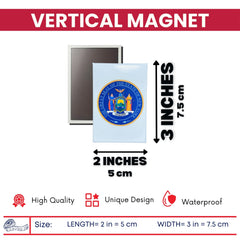 Vertical Magnet - State Seal New York - USA