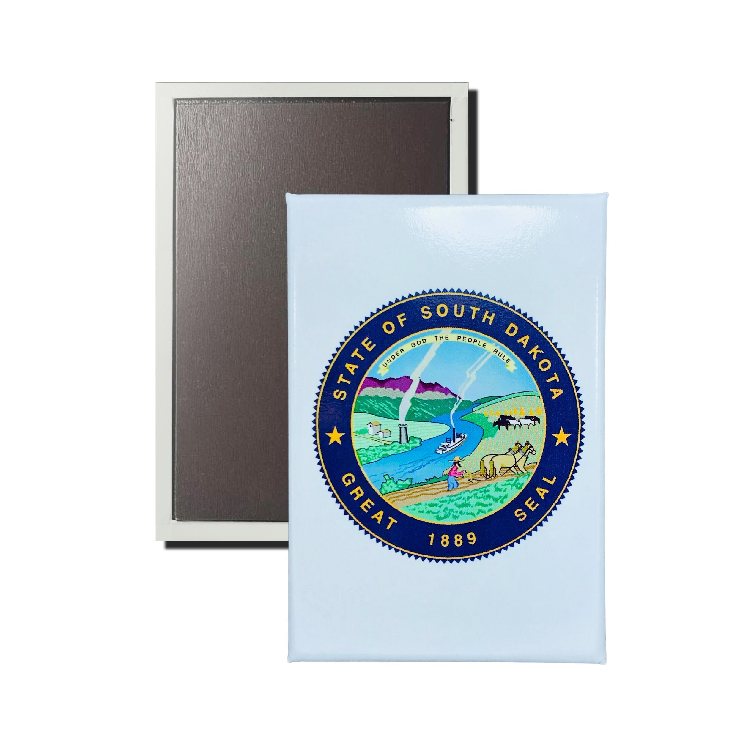 Vertical Magnet - State Seal South Dakota - USA