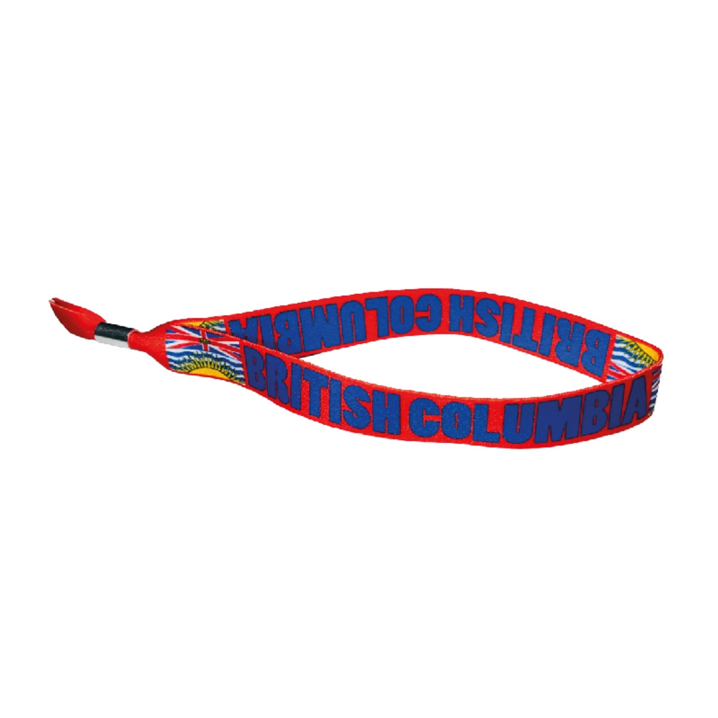 Woven Wristband – Flag Of British Columbia – Canada – P2539