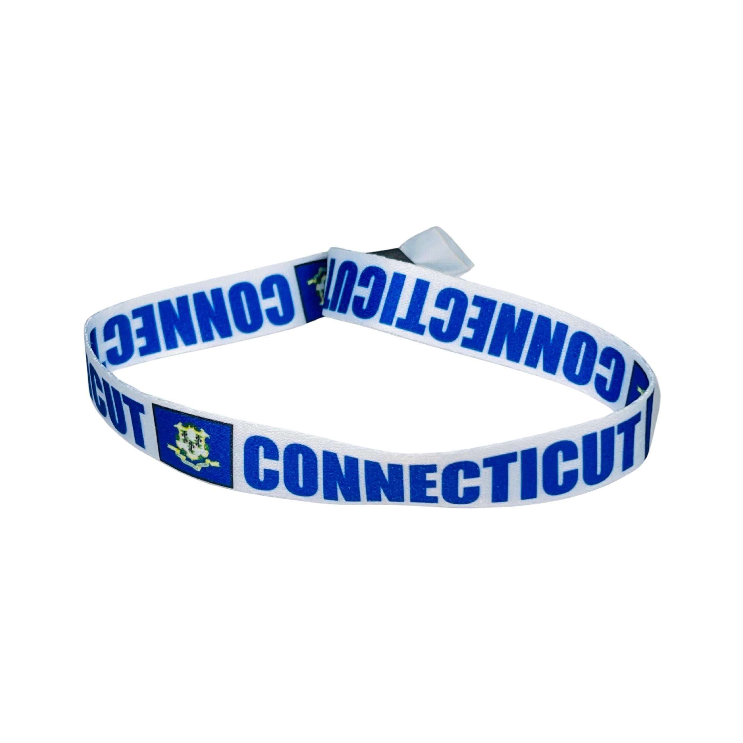 Woven Wristband – State Flag Connecticut – USA – P1910