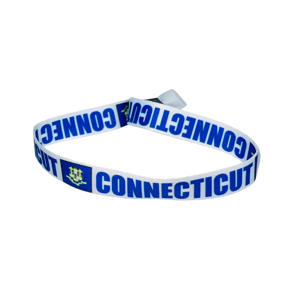 Woven Wristband – State Flag Connecticut – USA – P1910