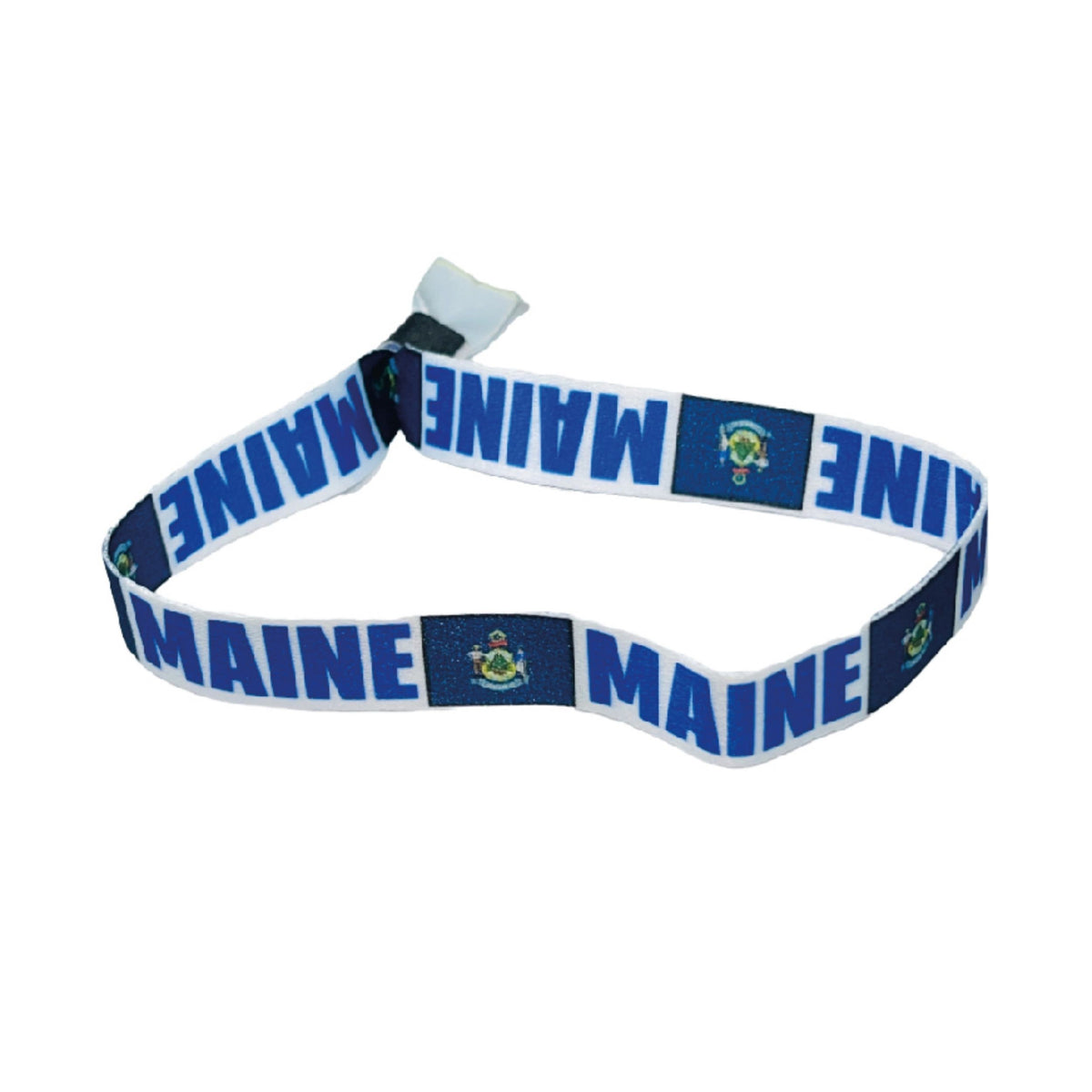 Woven Wristband – State Flag Maine – USA – P1921