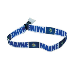 Woven Wristband – State Flag Maine – USA – P1921