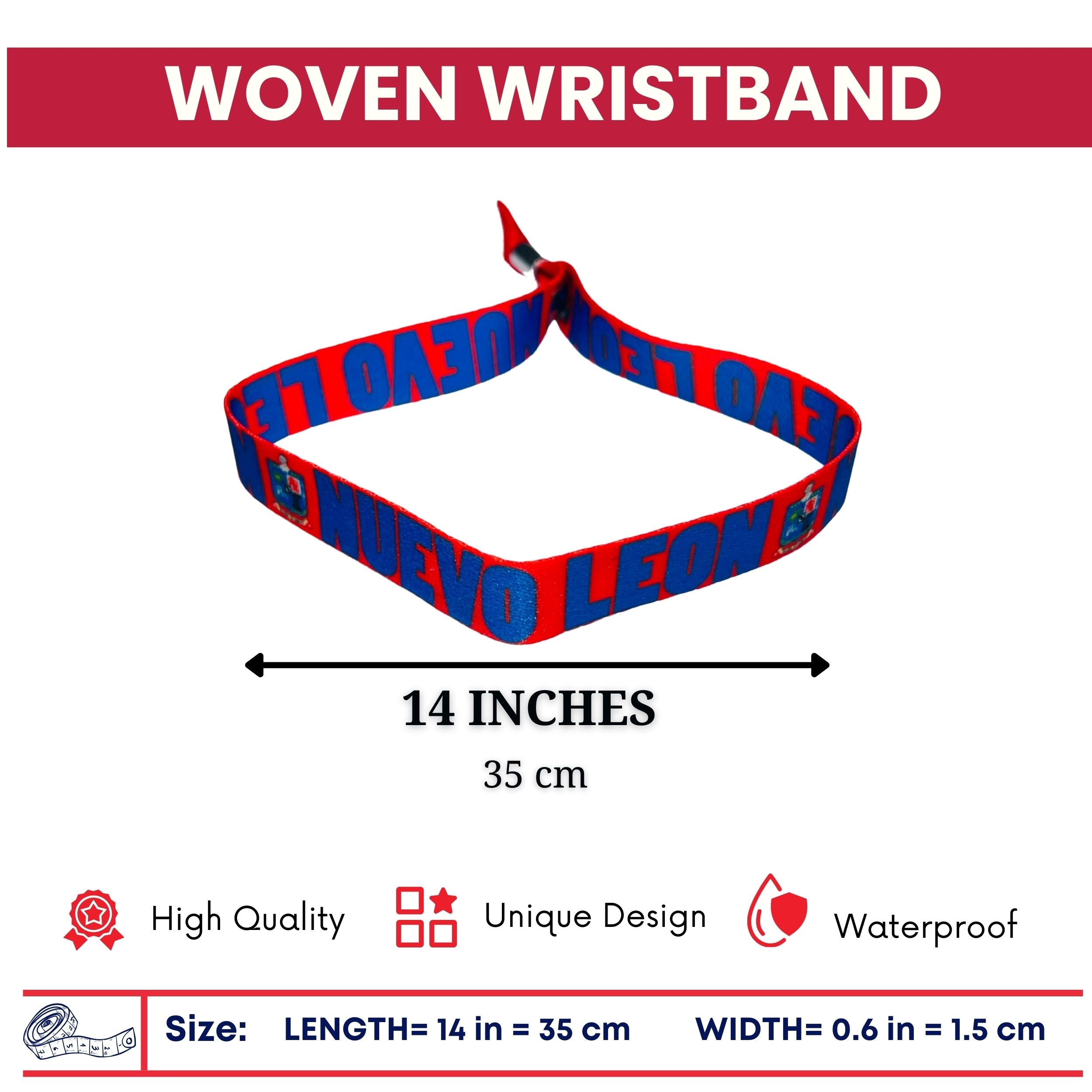 Woven Wristband - Shield of Nuevo Leon - Mexico - P2562